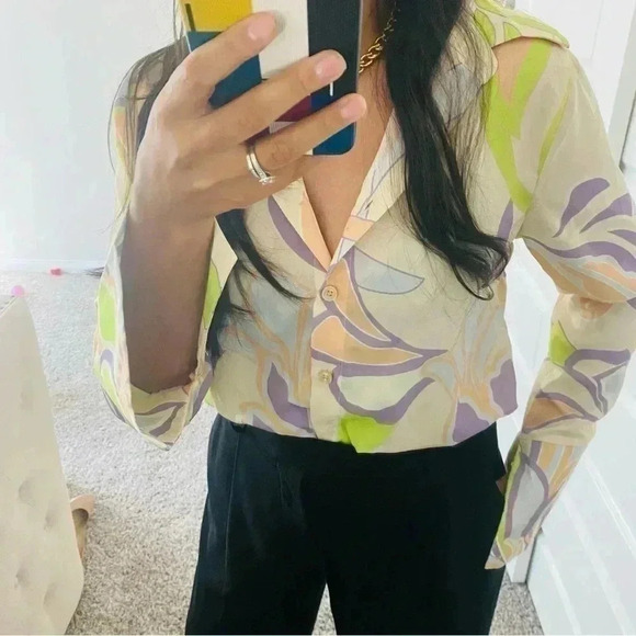 FLORAL Print Shirt - Picture 4 of 12